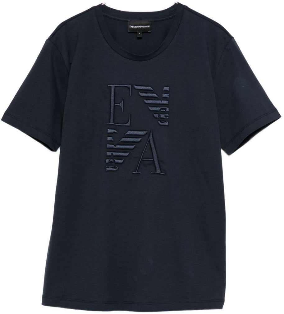 Emporio Armani T-Shirts And Polos Blue Blauw