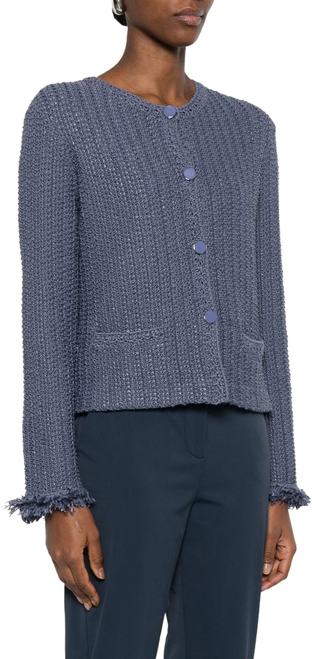 Emporio Armani Jackets Blue Blauw