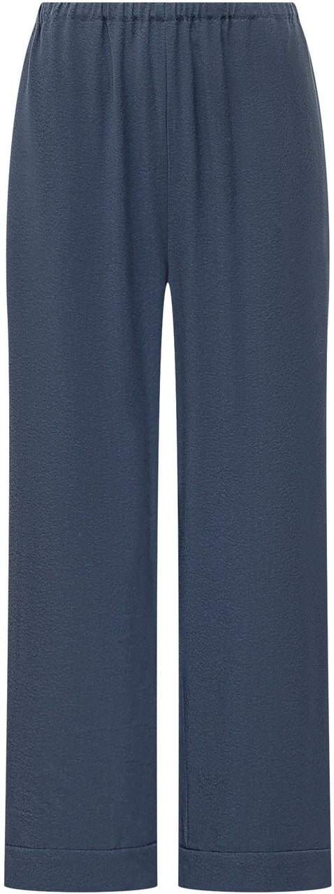 Emporio Armani Pantaloni con Vita Elastica e Gamba Dritta Navy