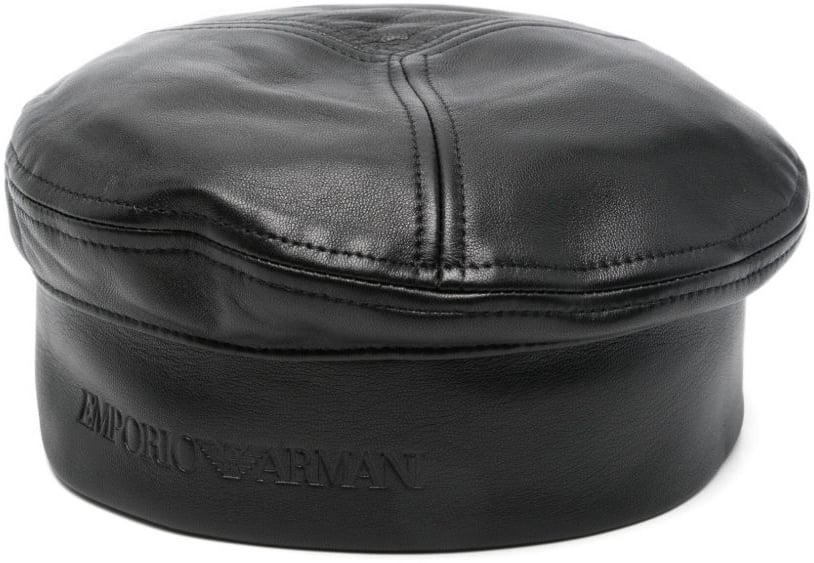 Emporio Armani Hats Black Zwart