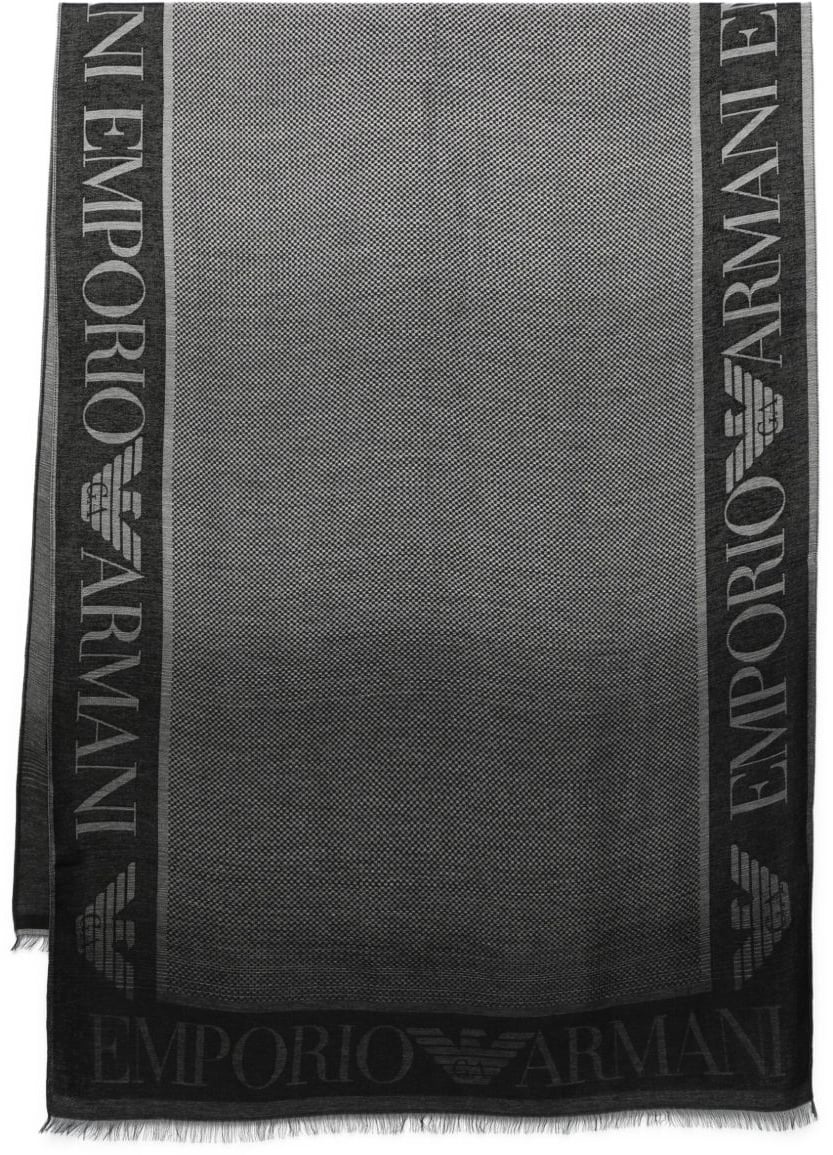 Emporio Armani Scarfs Black Zwart