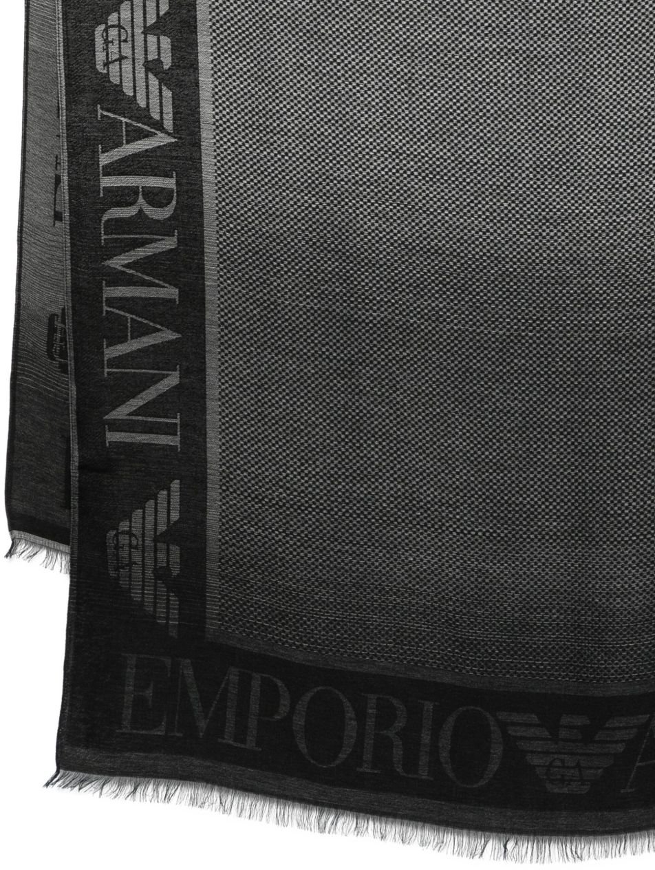 Emporio Armani Scarfs Black Zwart
