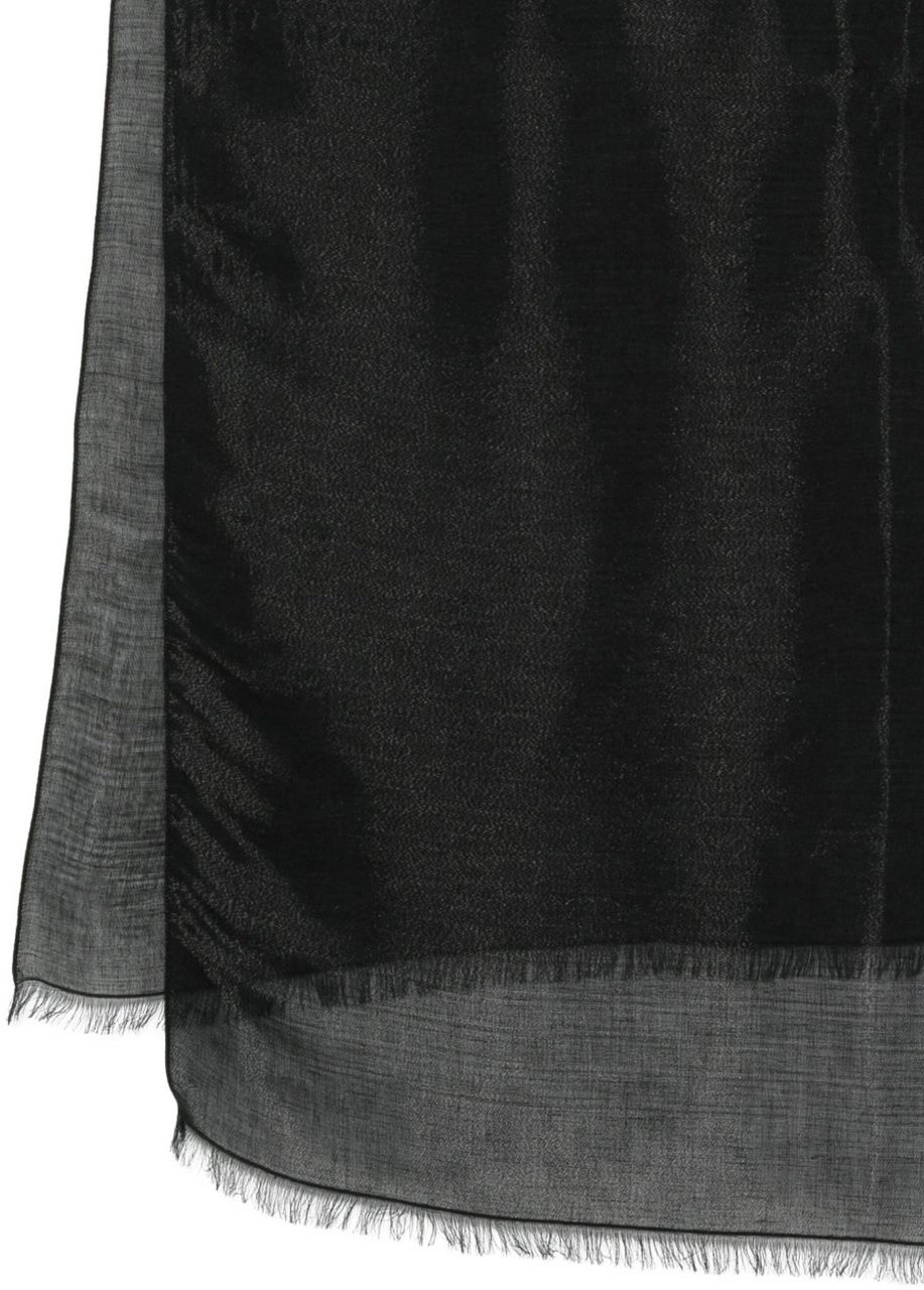 Emporio Armani Scarfs Black Zwart