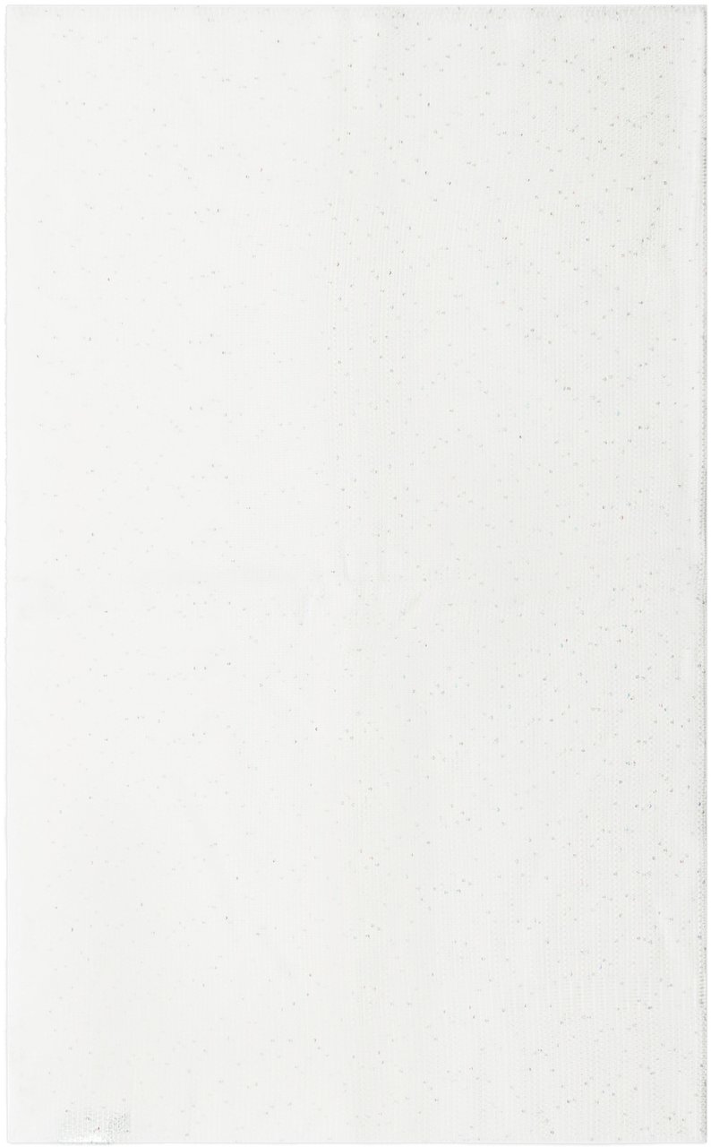 Emporio Armani Emporio Armani Sciarpa Bianca in Misto Lana Wit