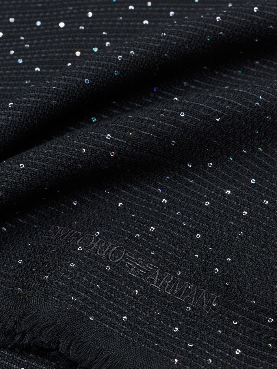 Emporio Armani Scarfs Black Zwart