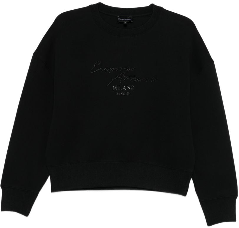 Emporio Armani Sweaters Black Zwart
