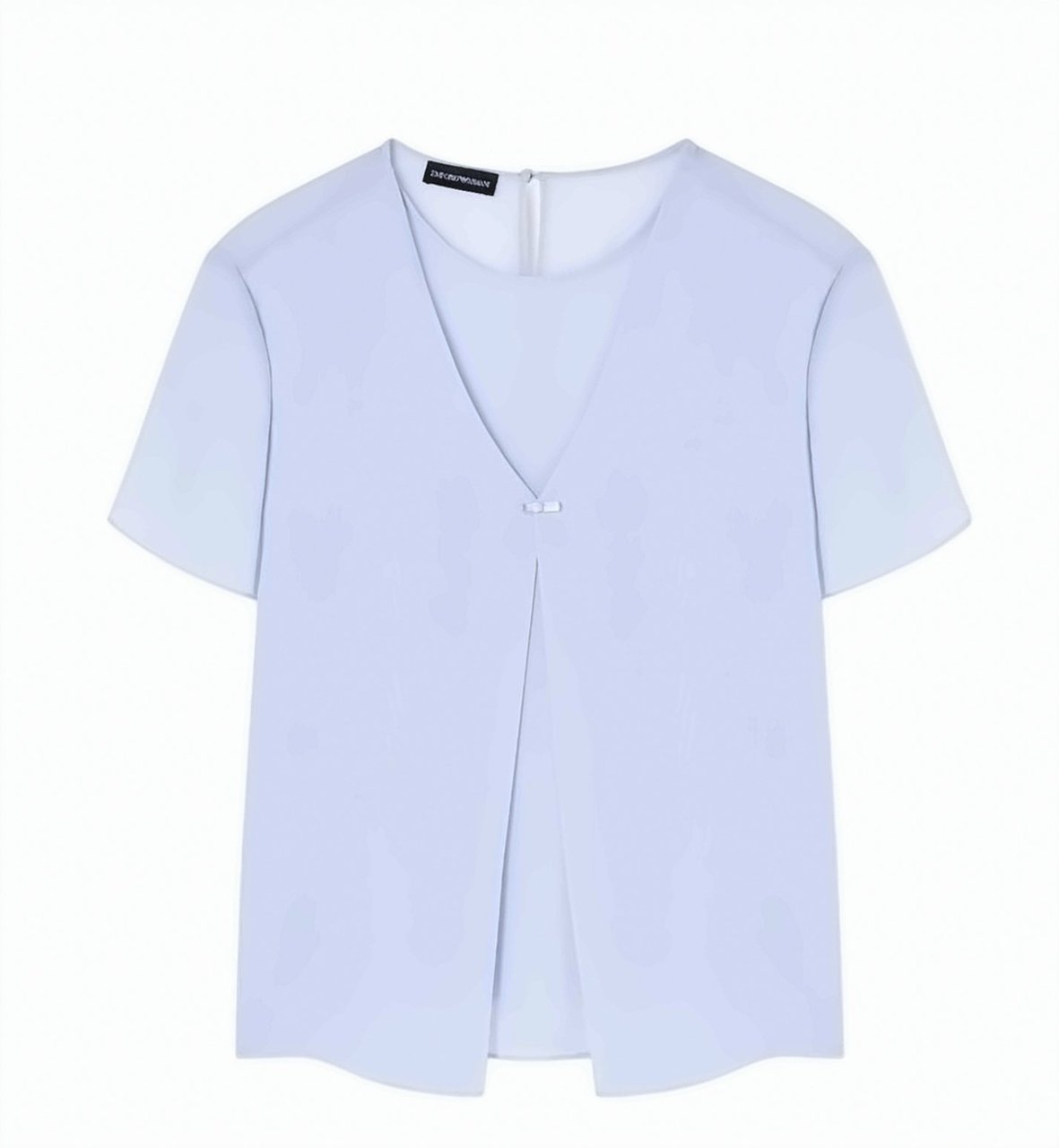 Emporio Armani Techno Georgette Two Piece Effect Blouse Blauw
