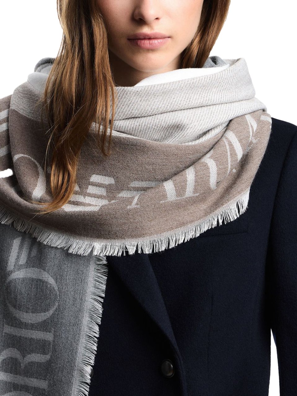 Emporio Armani Scarfs Beige Beige