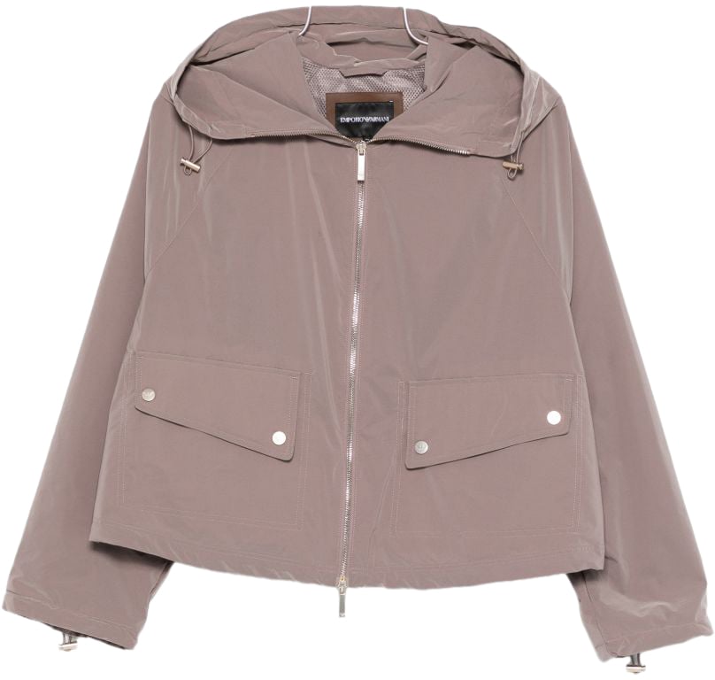Emporio Armani Coats Marrone Chiaro Bruin
