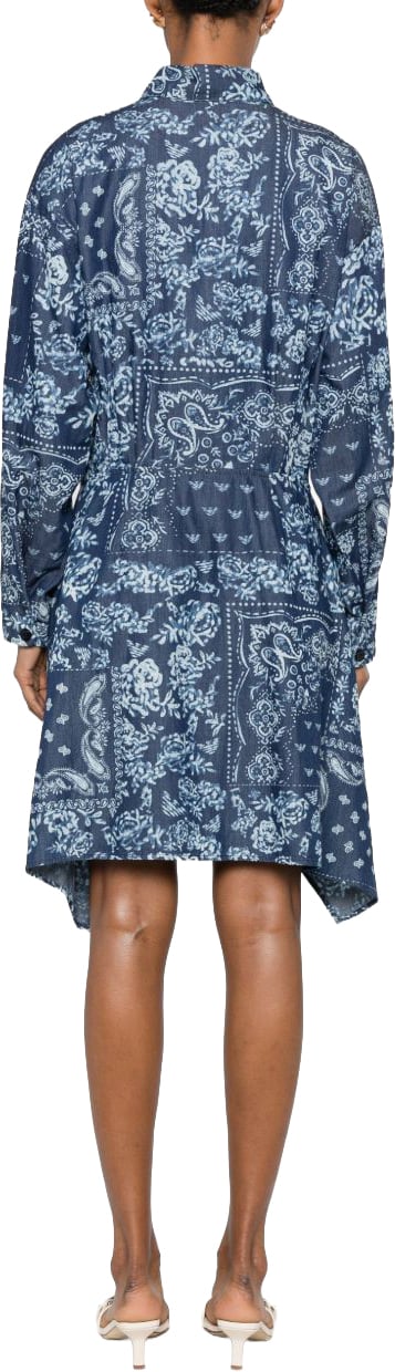 Emporio Armani Dresses Navy Blauw