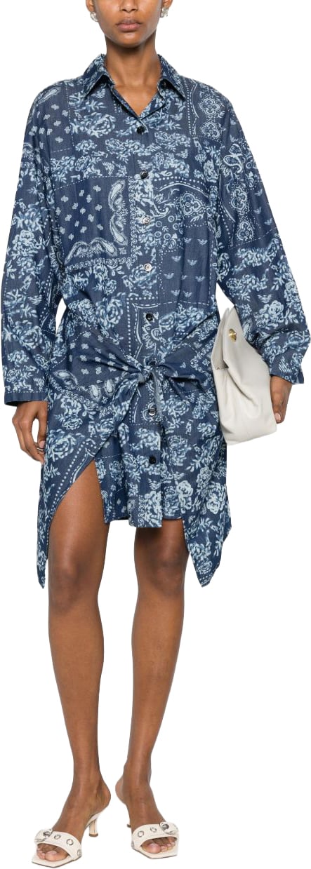 Emporio Armani Dresses Navy Blauw