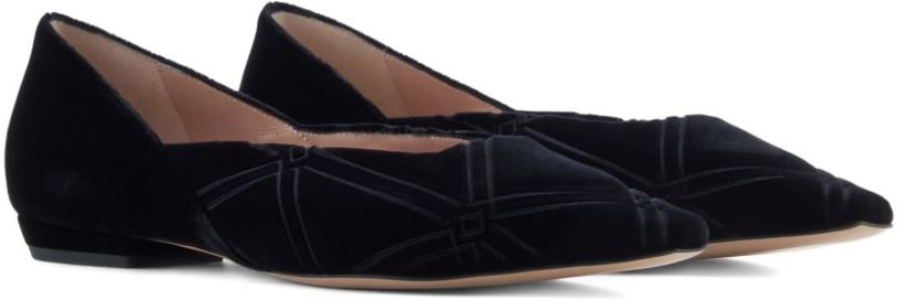 Emporio Armani Flat Shoes Black Zwart