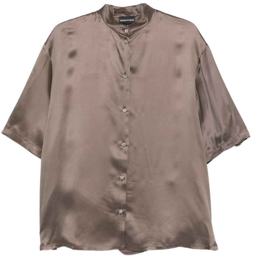 Emporio Armani Shirts Brown Taupe