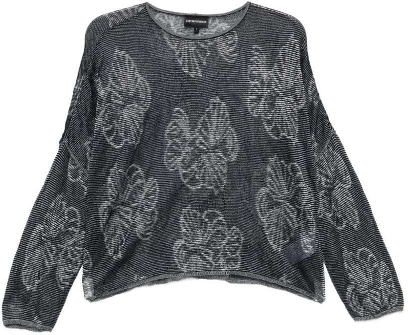 Emporio Armani Sweaters Navy Donkergrijs