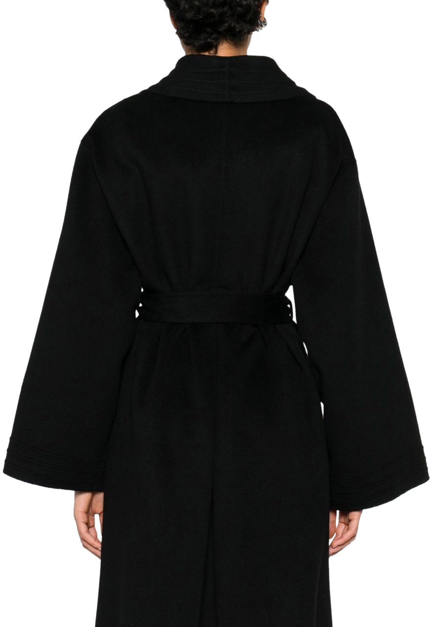 Emporio Armani Coats Black Zwart