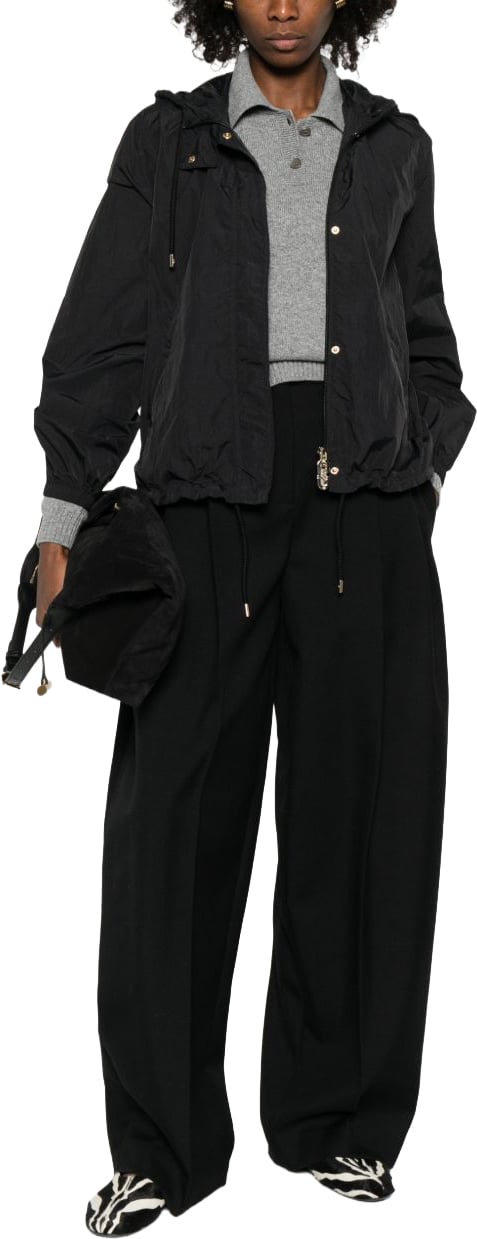 Emporio Armani Coats Black Zwart