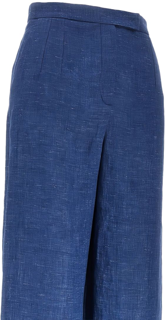 Emporio Armani Trousers Blue Blauw