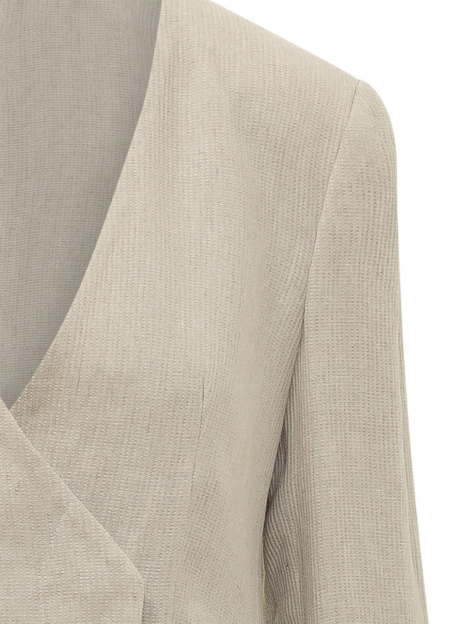Emporio Armani Blazer con Scollo a V e Tasche Wit