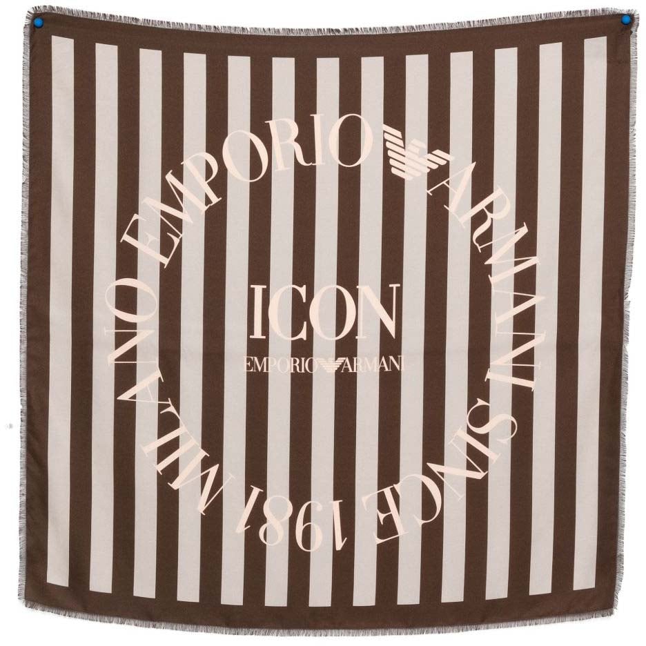 Emporio Armani Scarfs Brown Bruin