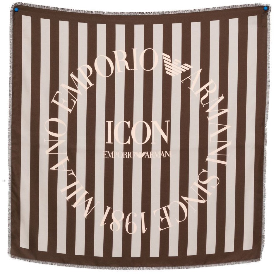 Emporio Armani Scarfs Brown Bruin