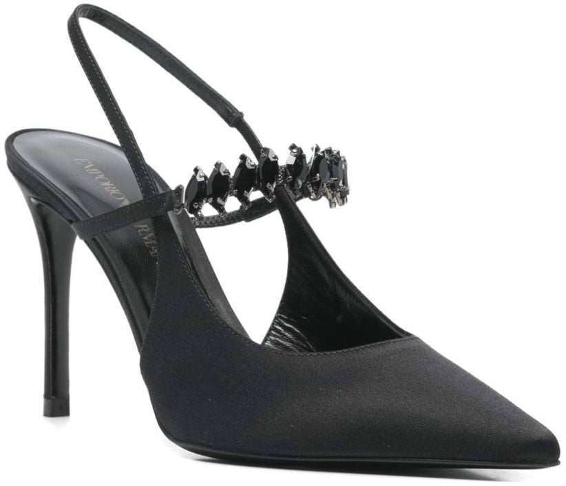 Emporio Armani With Heel Black Zwart