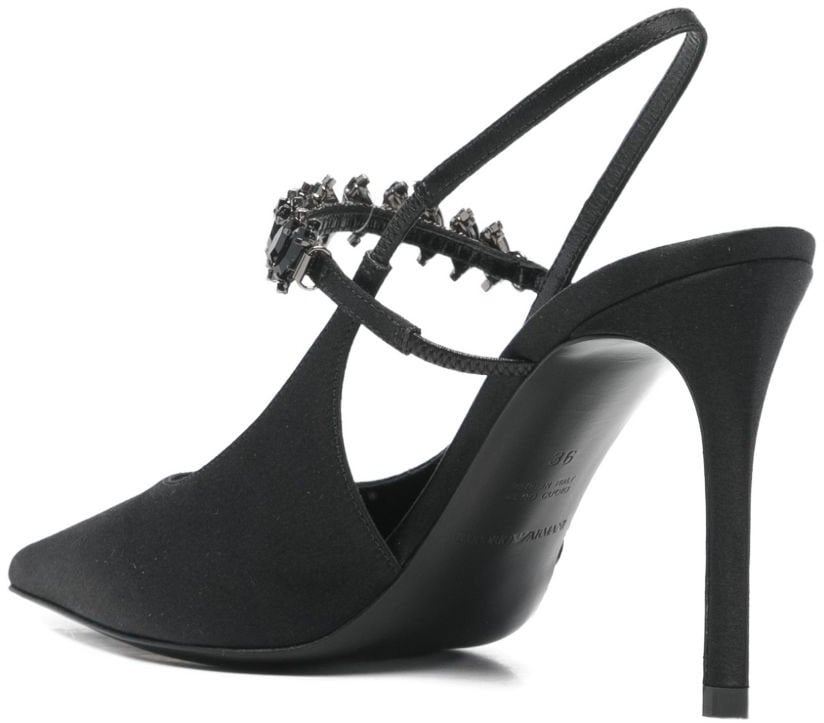 Emporio Armani With Heel Black Zwart