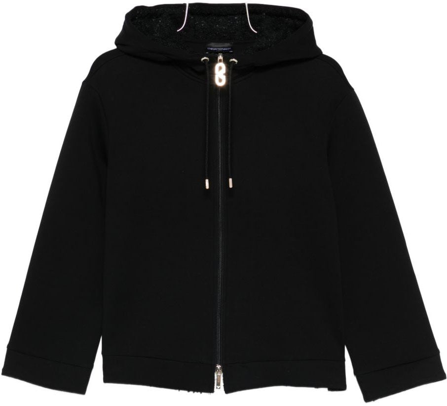 Emporio Armani Coats Black Zwart