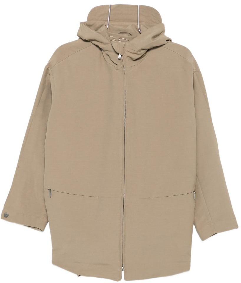 Emporio Armani Coats Camel Beige