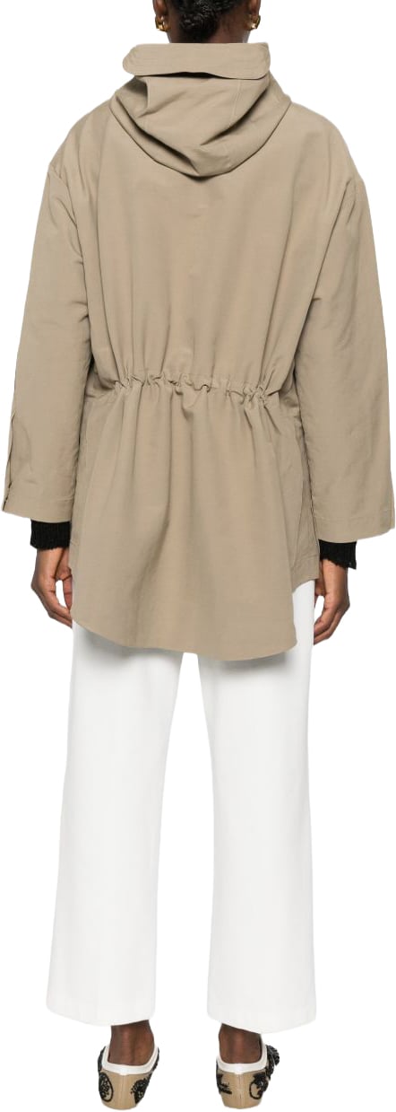 Emporio Armani Coats Camel Beige