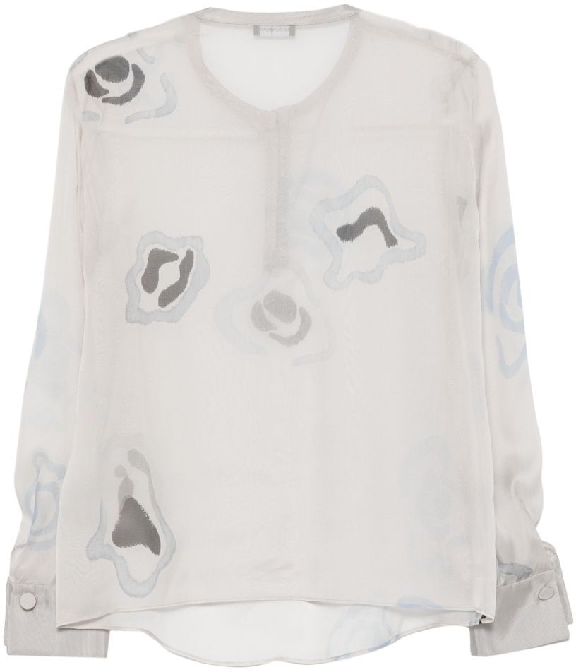 Emporio Armani Shirts Beige Wit