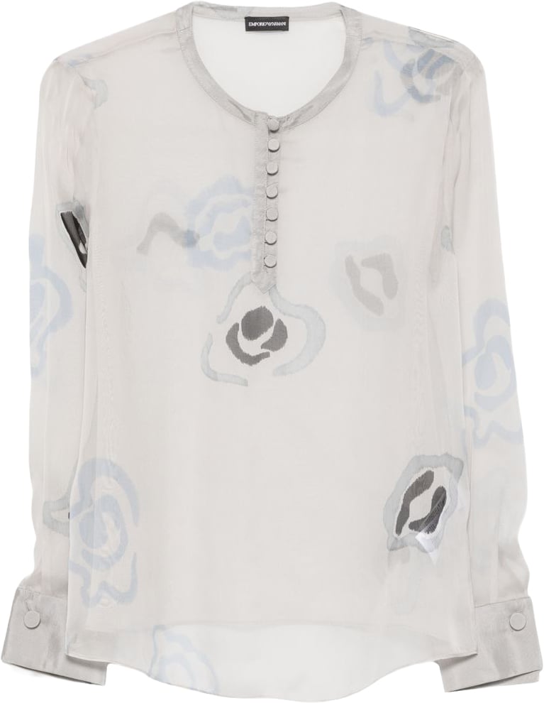 Emporio Armani Shirts Beige Wit