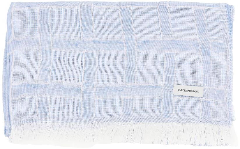 Emporio Armani Scarfs Light Blue Lichtgrijs