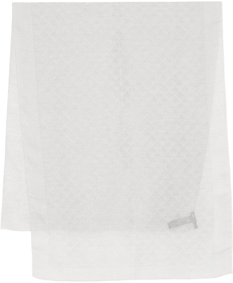 Emporio Armani Scarfs Light Grey Grijs