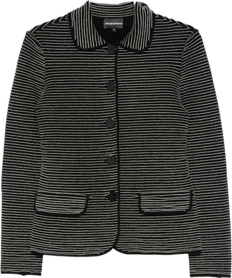 Emporio Armani Jackets Black Donkergrijs