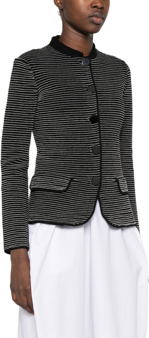 Emporio Armani Jackets Black Donkergrijs