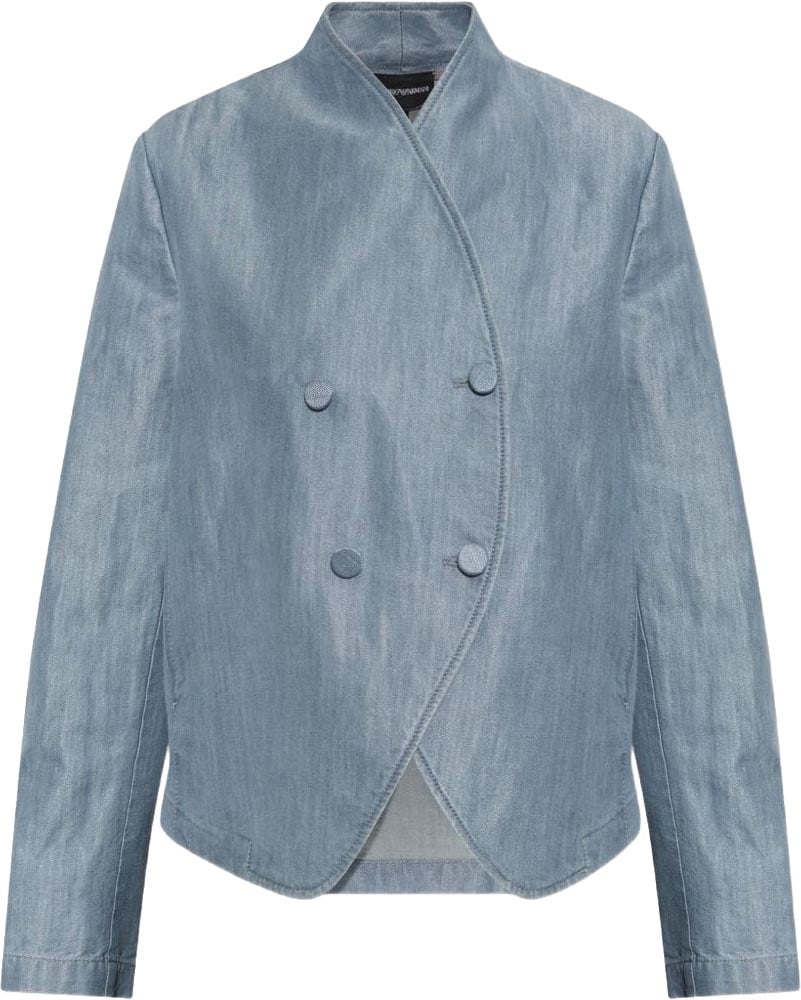 Emporio Armani Jackets Light Blue Lichtblauw