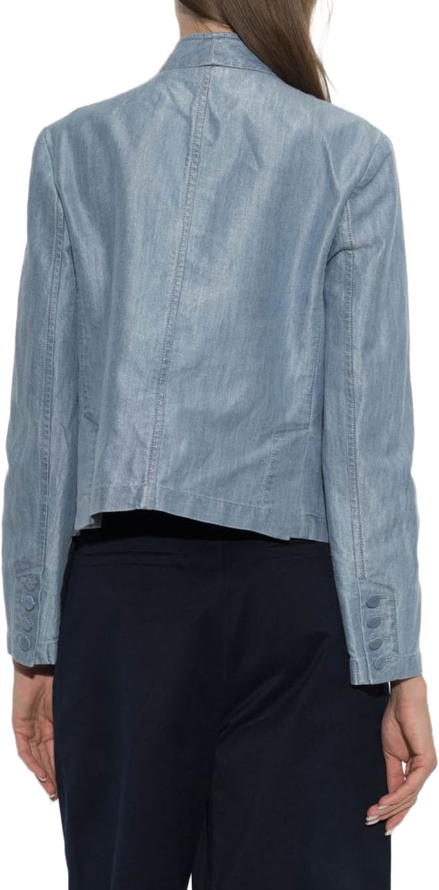 Emporio Armani Jackets Light Blue Lichtblauw