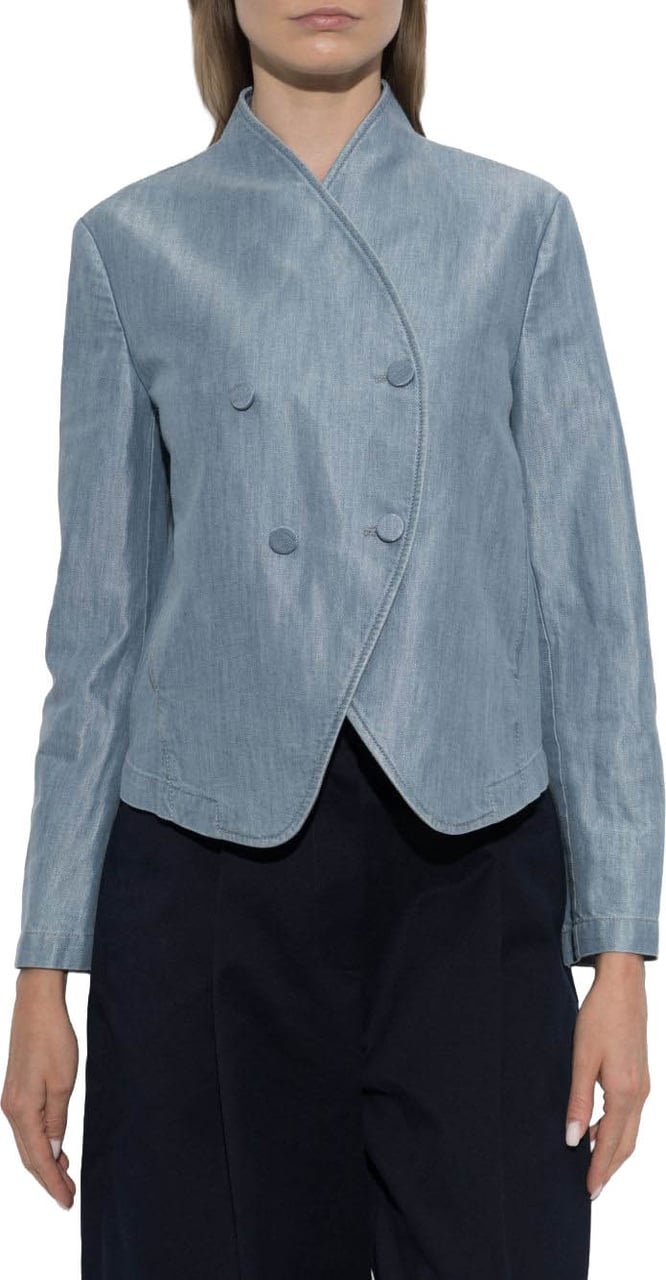Emporio Armani Jackets Light Blue Lichtblauw
