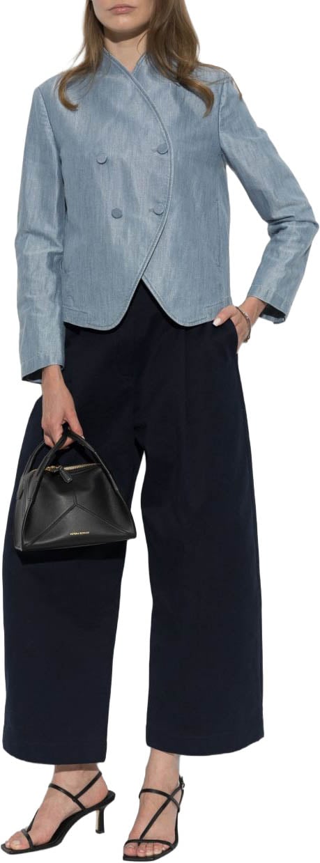 Emporio Armani Jackets Light Blue Lichtblauw