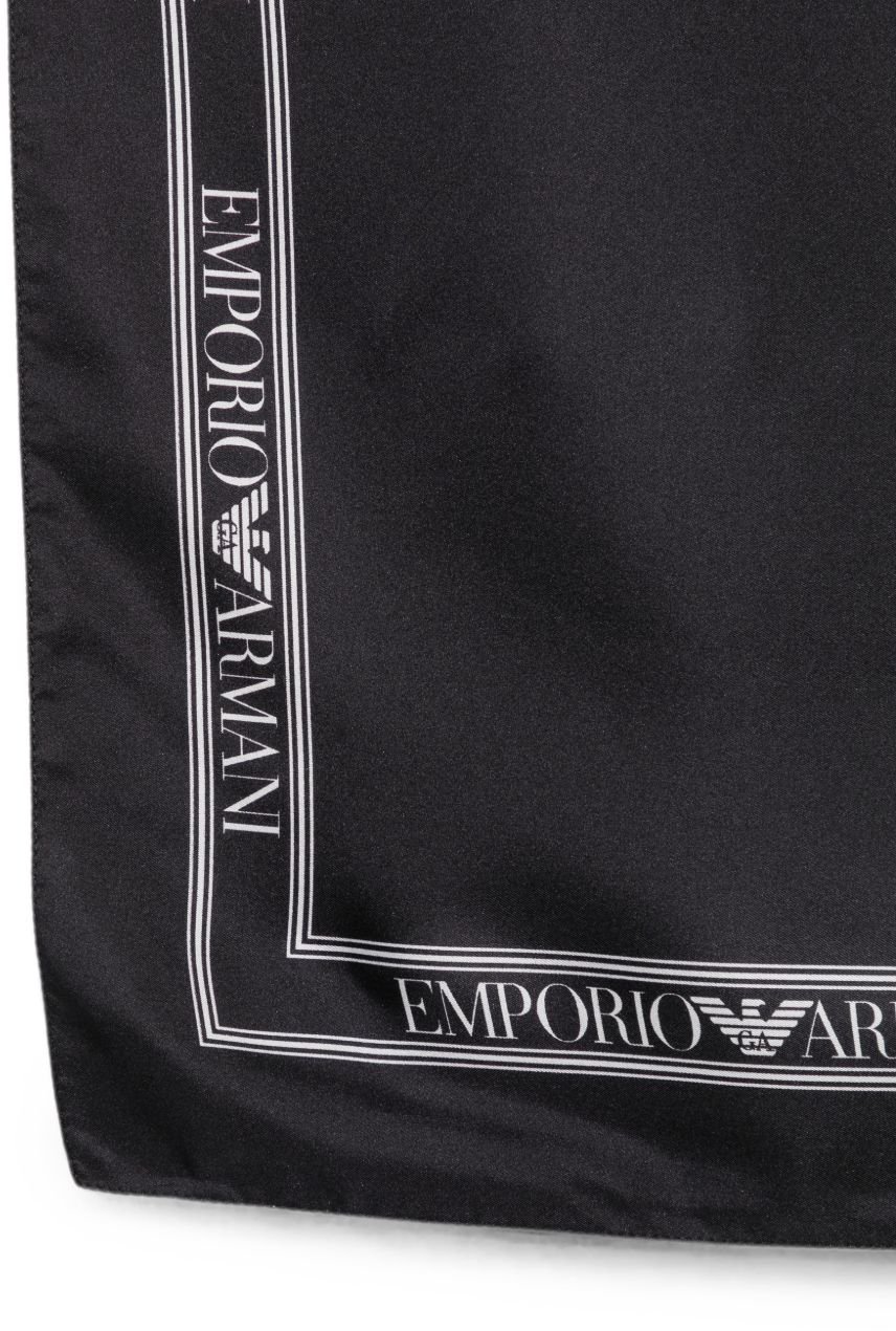 Emporio Armani Scarfs Black Zwart