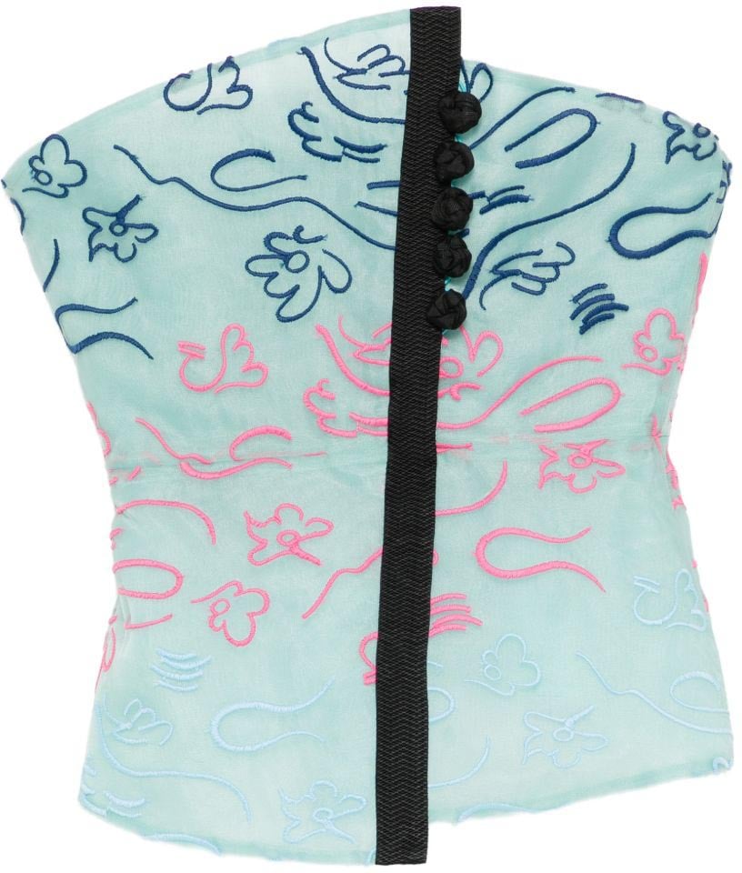 Emporio Armani Top Light Blue Lichtblauw