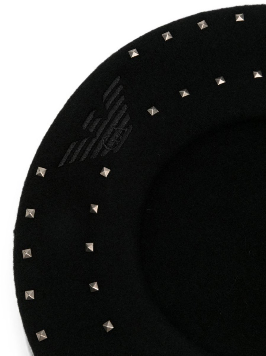 Emporio Armani Hats Black Zwart