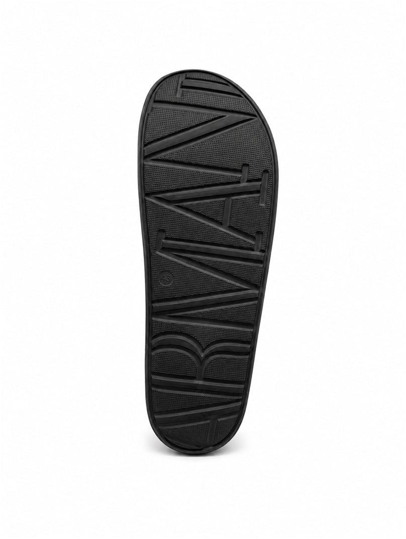 Emporio Armani Badslippers Zwart
