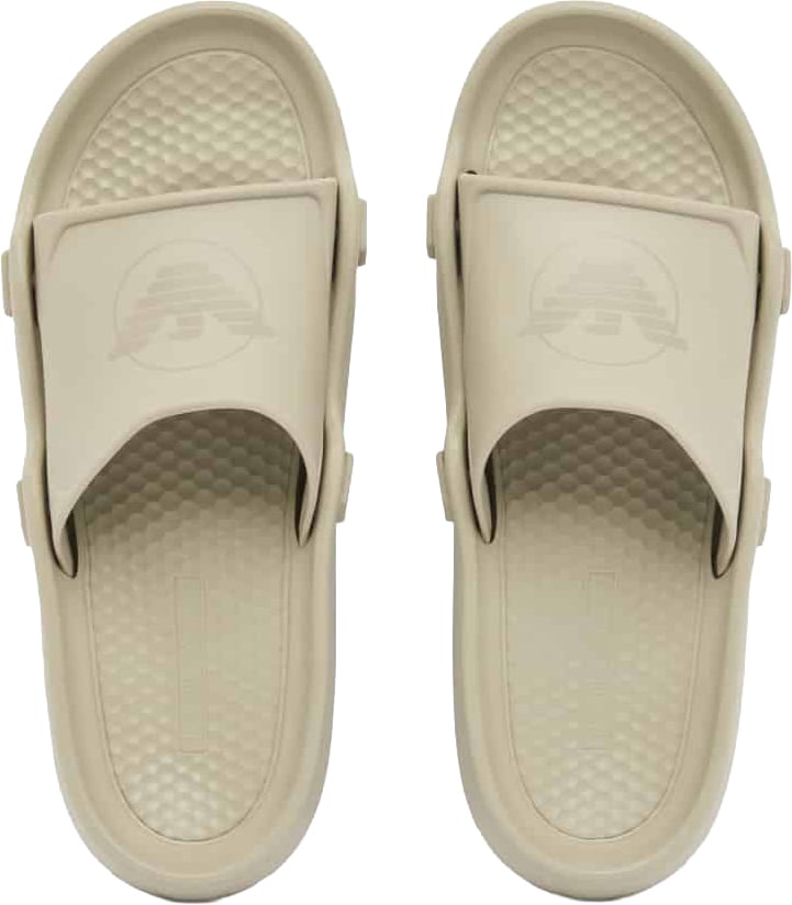 Emporio Armani Contoured Pvc Eagle Sliders Plaza Beige