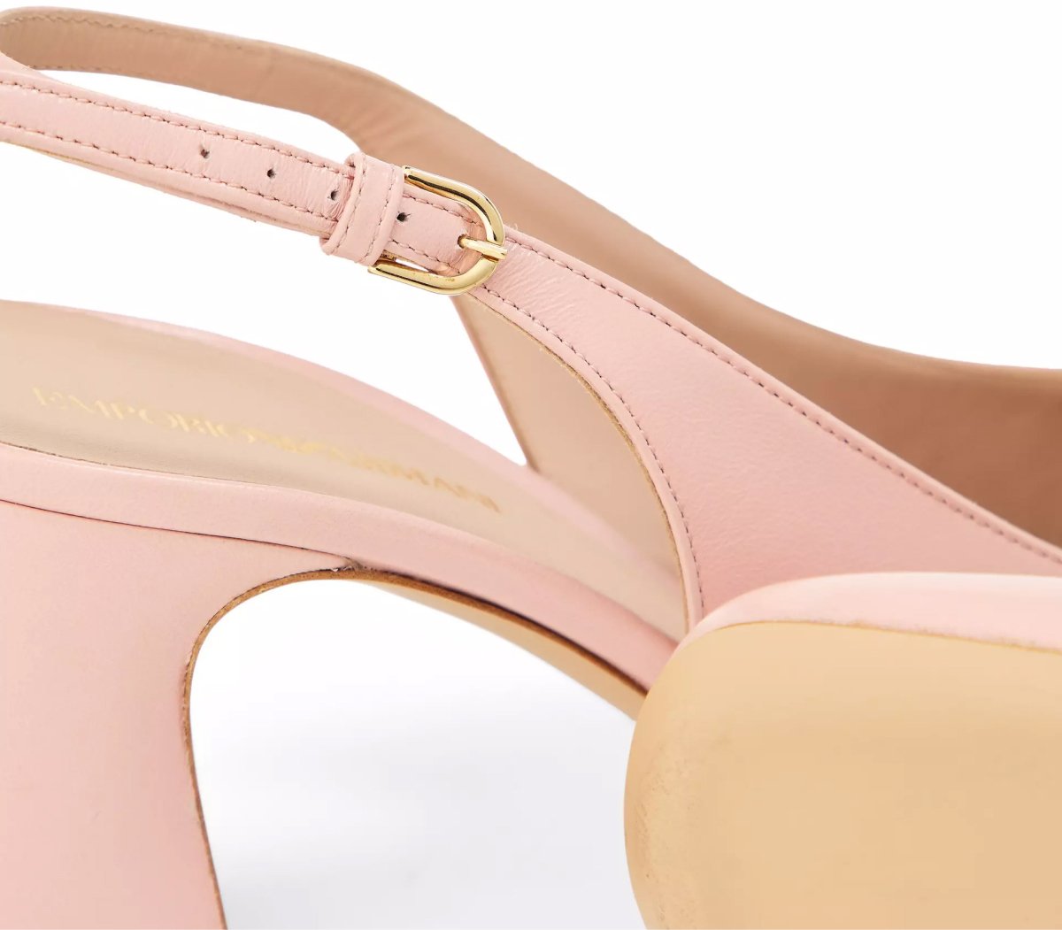 Emporio Armani Patent Leather Slingback Pumps Roze