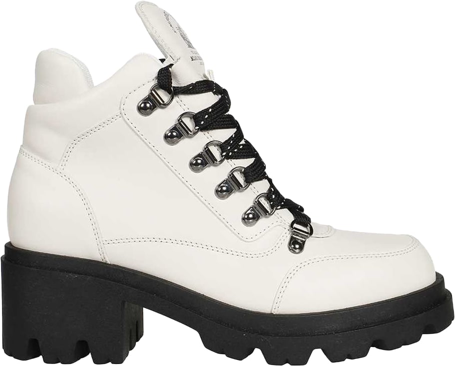 Emporio Armani Leather lace-up boots Neutraal