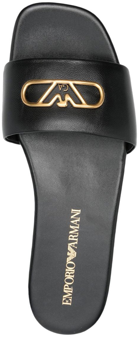 Emporio Armani Sandals Black Zwart