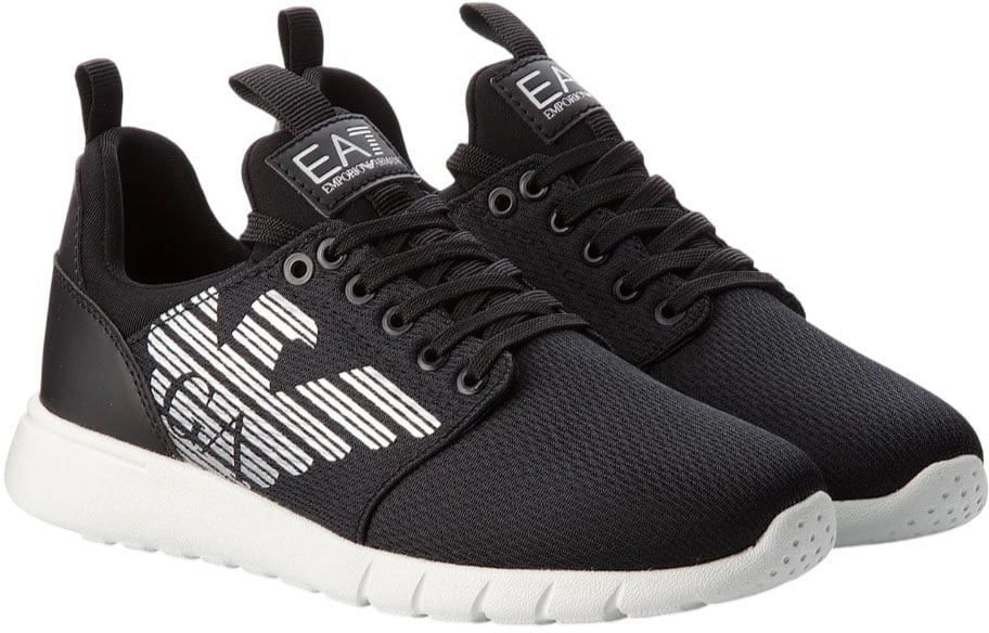 Emporio Armani Sneaker sportiva EA7 nera/bianca Zwart