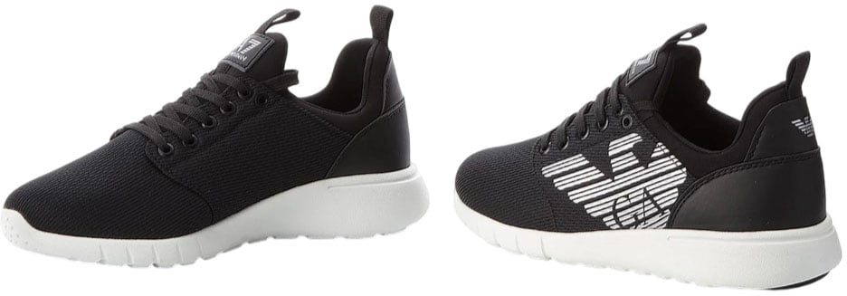 Emporio Armani Sneaker sportiva EA7 nera/bianca Zwart