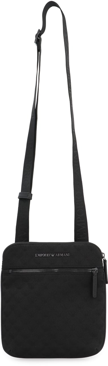 Emporio Armani Messenger bag with logo Zwart